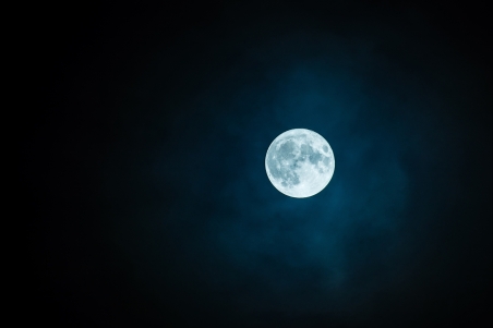 天空 月亮4k图片