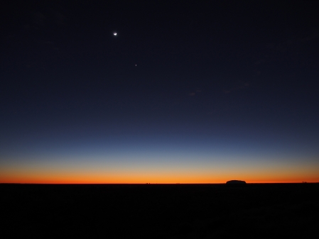 夜晚 黄昏 地平线 天空 星星 日落4k风景壁纸