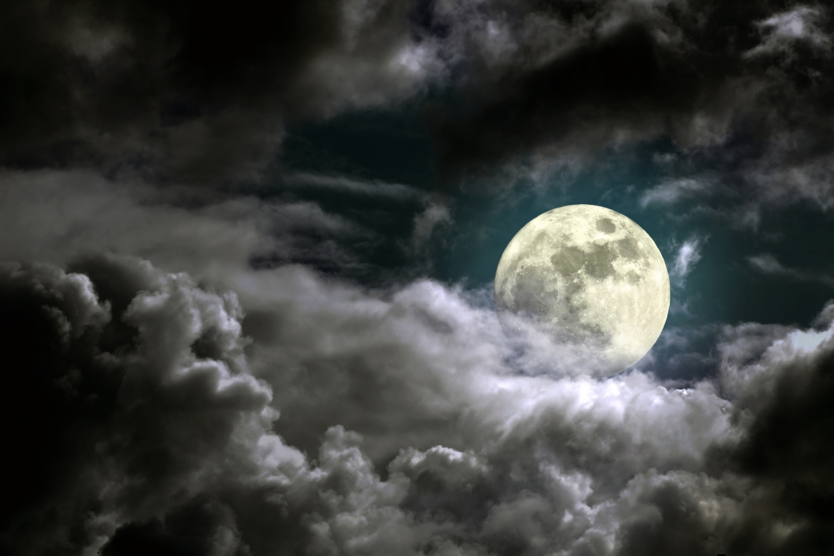 月亮的夜晚图片真实图片