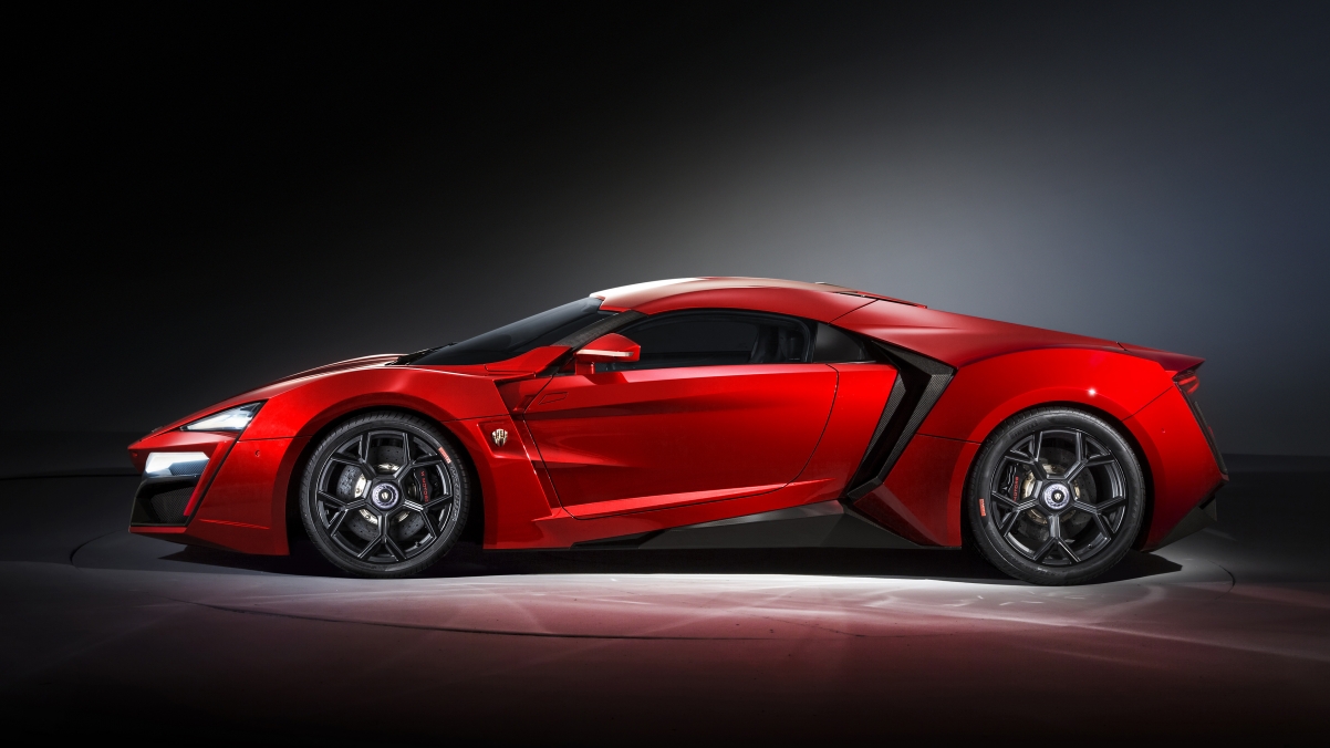 红色超级跑车lykanhypersport4k壁纸