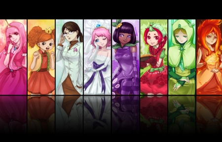 ðյĹAdventure Time Princesses 3840x1080ֽ