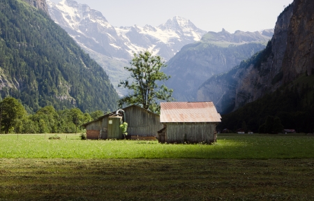 ز(Lauterbrunnen)ȵط<font color='red'></font>3440x1440ֽ