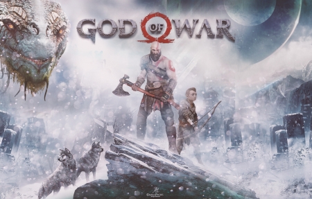 ս Wallpaper God of War, PlayStation 44kֽ