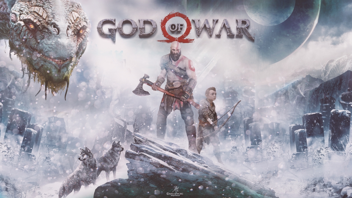 ս Wallpaper God of War, PlayStation 44kֽ