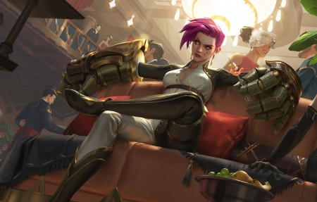 lol英雄联盟皮城执法官 lor 蔚 4k游戏壁纸