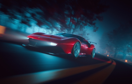 ������ Ferrari P80C�ܳ�4k��ֽ