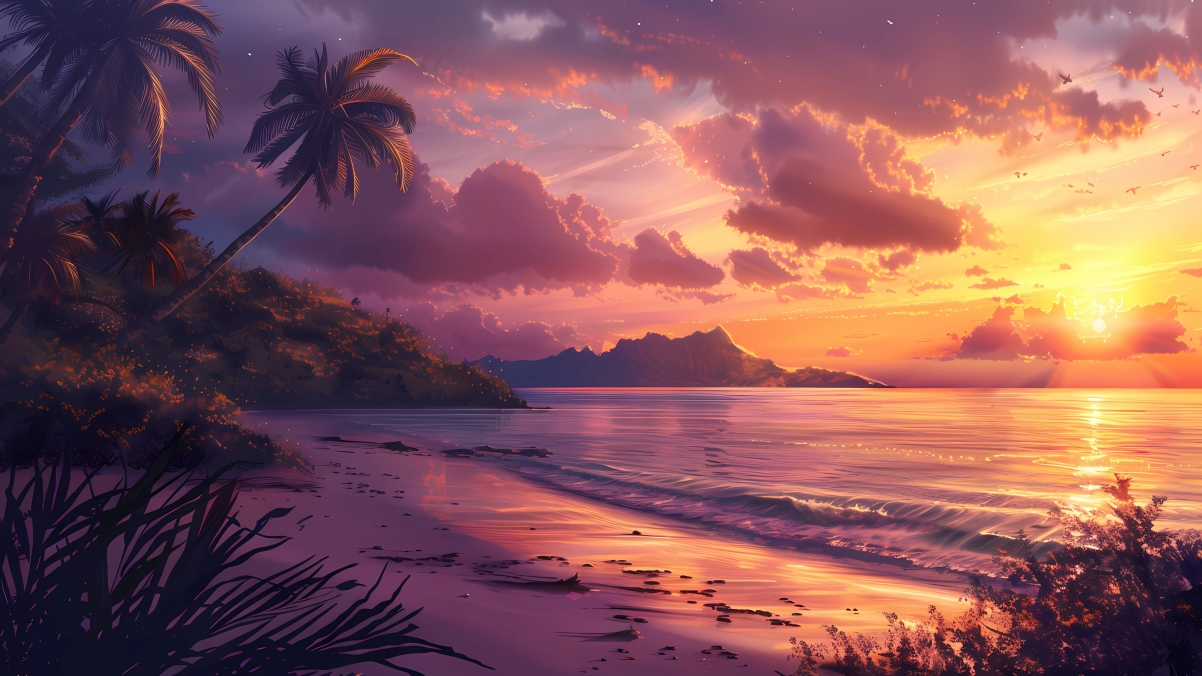  Ϧ ˮ ɳ̲ 羰 4kֽ 3840*2160