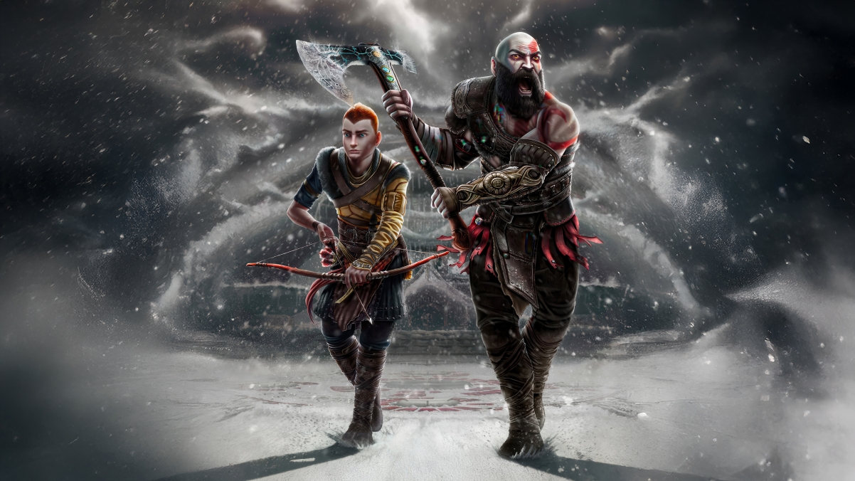 ս Kratos And Atreus God Of War Ragnarok4KϷֽ