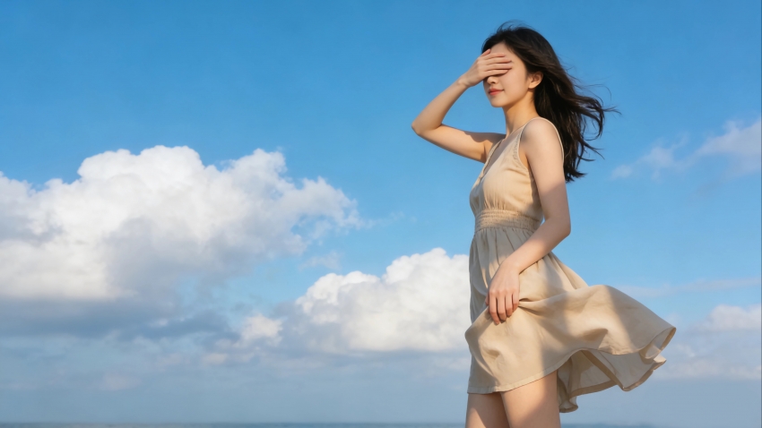 ������� ������Ů һ�������۾� 4k��ֽ