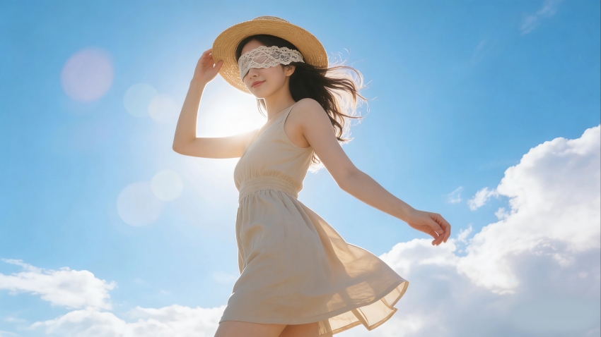 ������Ů ñ�� ���� ��ɫ��հ��� 4k��ֽ