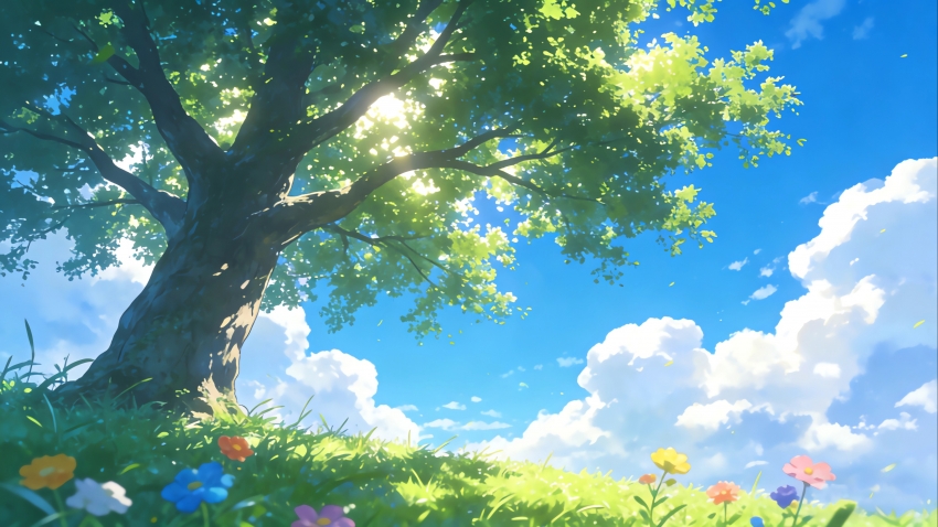 ������� ��ɫ���� �̲ݵ� �ʻ� 4K�羰��ֽ