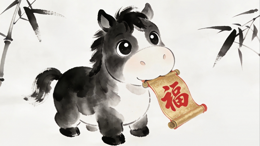 2026����ͼƬ ˮī�� С���� ���� ���� 4K��ֽ