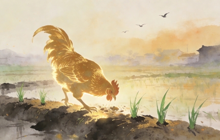 ����ʳ ˮī�� ��԰�羰 4K��ֽ