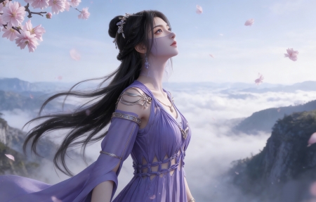 ������ɫȹ����Ů���� ӣ�� 4K��ֽ