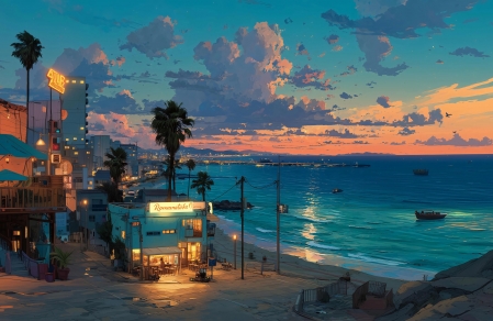 �Ʋ� ҹ�� ҹ�� ����С��4K�羰��ֽ