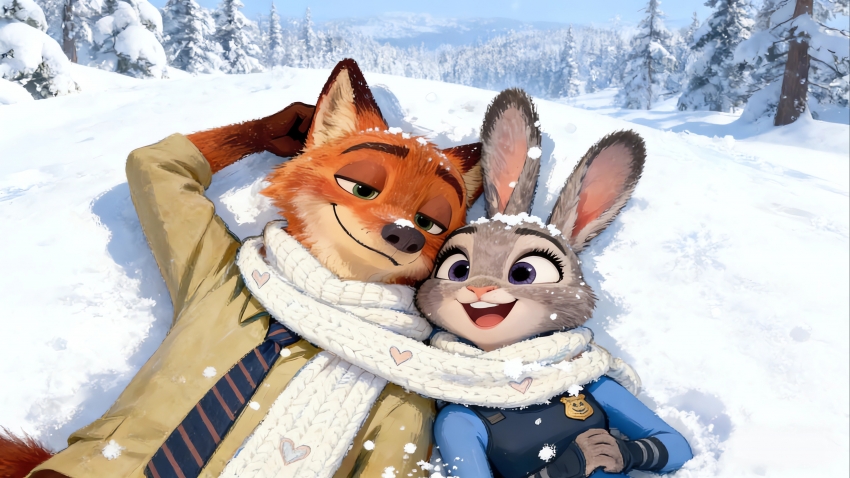 ������2��Ϻ����ѩ�� Χ��ѩ�� ���� 4K��ֽ