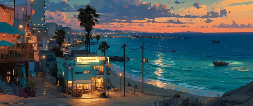 ����С�� �Ʋ� ҹ�� ҹ�� 3440x1440�������羰��ֽ