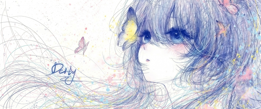 ��Ů��˿ ���� ��Ǧ��3440x1440��������ֽ