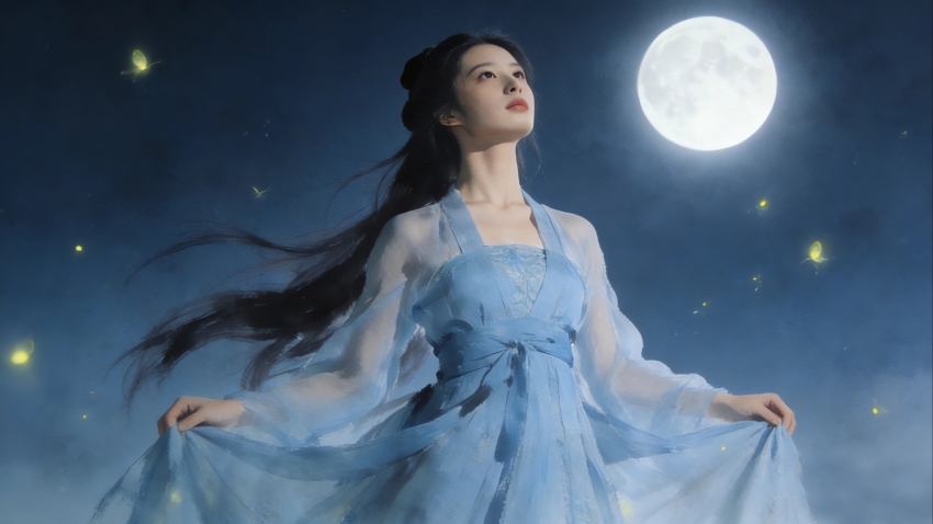 �����ŷ���Ů ˮī�� ���� 4K��ֽ