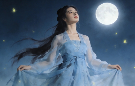 �����ŷ���Ů ˮī�� ���� 4K��ֽ