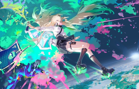 ����Ů�� �� ��ɫ���� 3440x1440��������ֽ