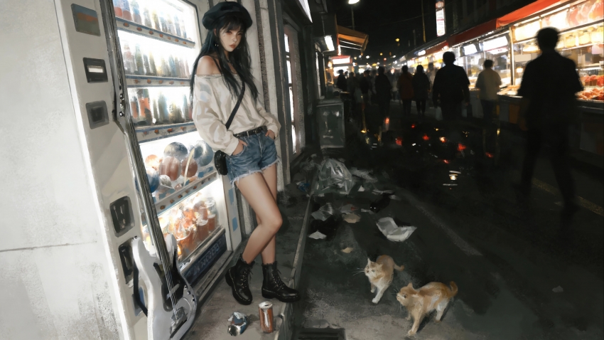 ��ʳ�� Ů�� ñ�� 4K������ֽ