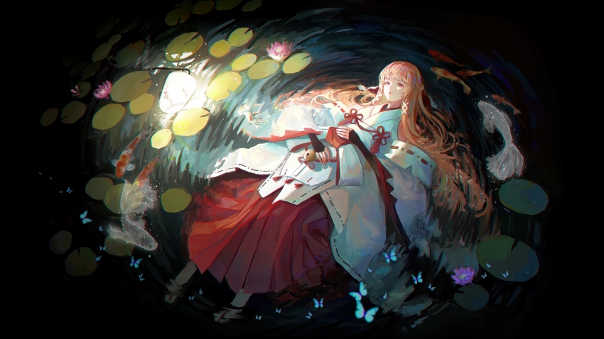 ��ɼ������ ˮ �� ��Ҷ 4K��ֽ