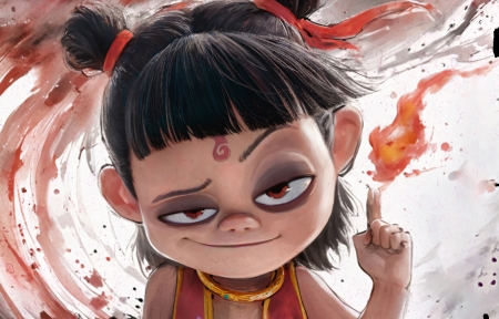 ��߸֮ħͯ�ֺ���߸ˮī2880x1800������ֽ����������