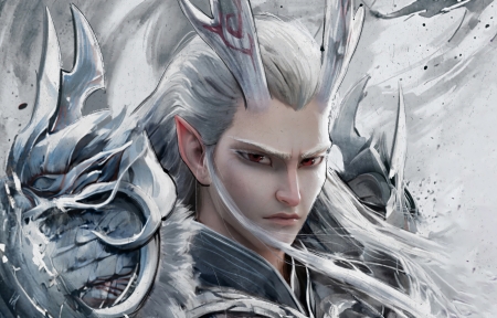 ���� ��߸֮ħͯ�ֺ� ˮī2880x1800���������ֽ