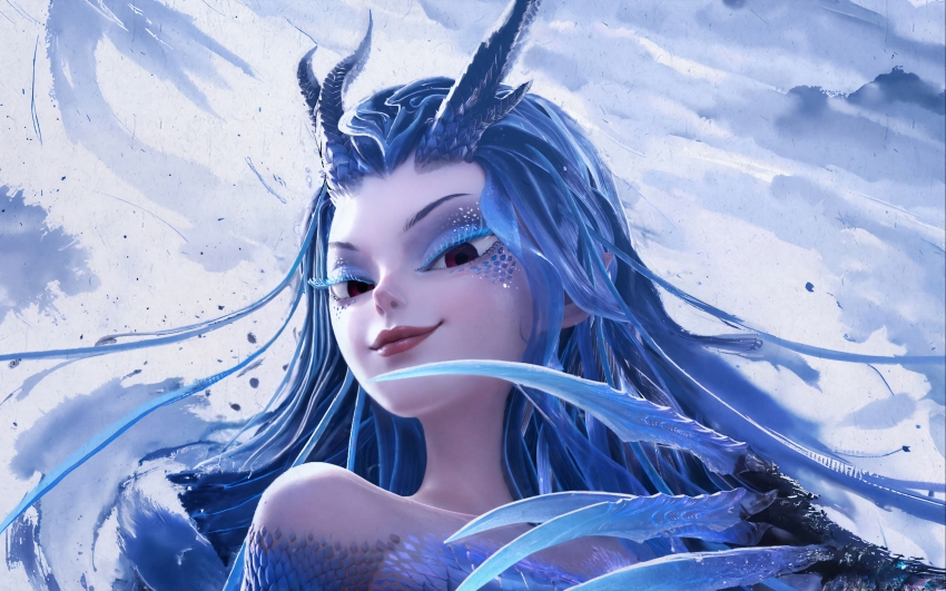 ���� ��߸֮ħͯ�ֺ� ˮī ����3K�����ֽ