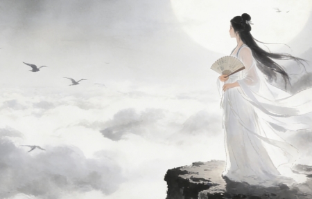 �ŷ�������Ů ��ɫȹ�� ���� ��ɽ�ƺ� �⾳ 1920x720�������峵����ֽ