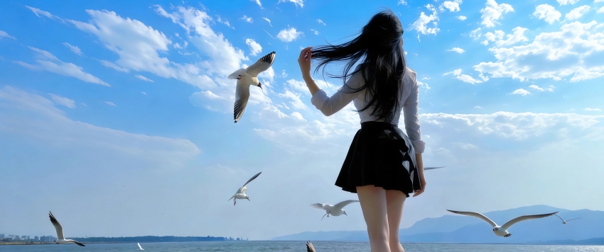 �ÿ����߳�����Ů��Ӱ3440x1440��������ֽ