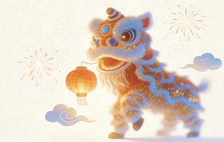 ��ʨ����ӭ��4K��ֽ3840x2160