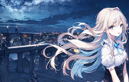 ��������Ů��  ȹ�� ����ҹ�� 3440x1440��������ֽ