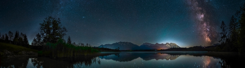 �ǿ� ɽ ���� ��Ӱ ҹ��5120x1440��������ֽ