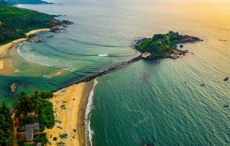 安科拉附近的加比特凯尼海滩4K风景壁纸3840x2160