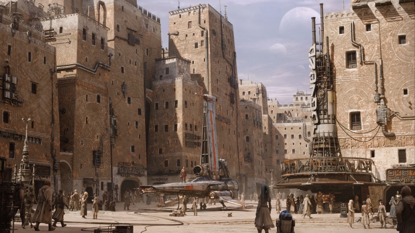 人物插画 CGI 城市建筑 概念 宇宙飞船 星球 4K高清壁纸 3840x2160